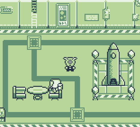 The player character within an underground space bunker.