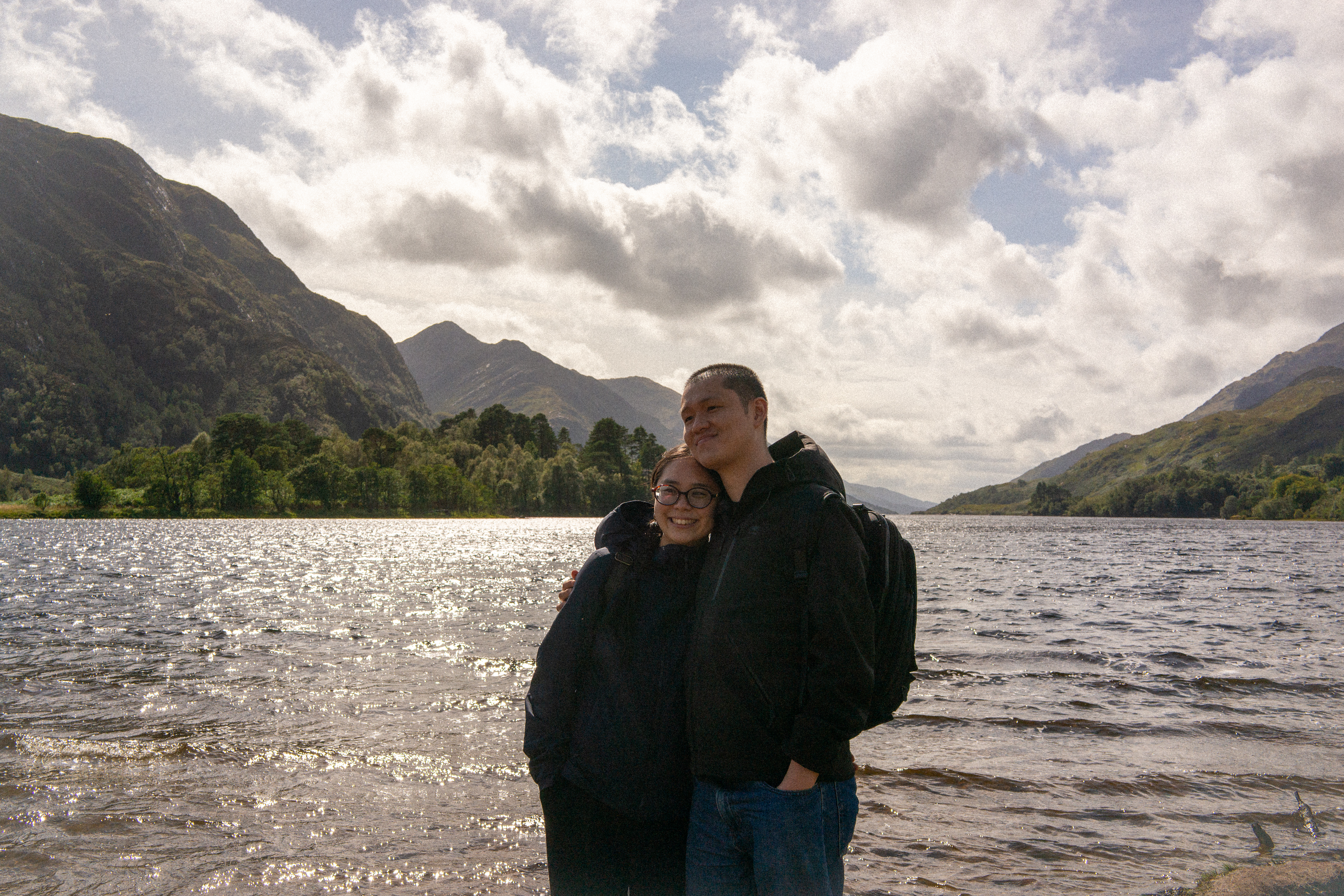 Seiah and Doug in the highlands